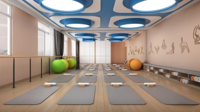 现代瑜伽室3D模型下载